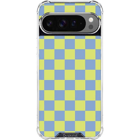 Neon Checkered Google Pixel 10 Pro XL Clear Case